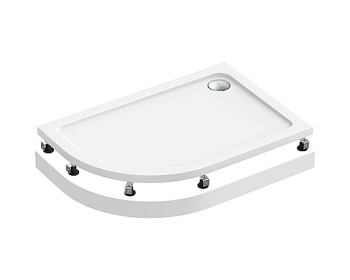 Акриловый поддон для душа Bas Раунд 120х80 R ПН00070 Белый