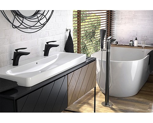 Смеситель для раковины Kludi Balance 520238775 Черный Хром