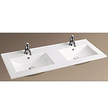 Раковина WeltWasser Deilbach 7506 120 10000003906 двойная Белый глянец