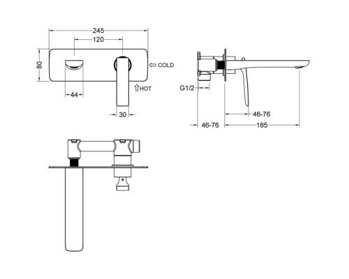 Смеситель для раковины Timo Helmi 4071/03SM Черный