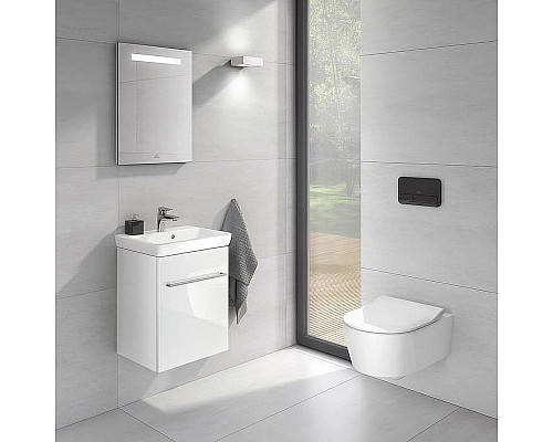 Клавиша смыва Villeroy&Boch ViConnect 922400RB Черная глянцевая