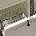 Шкаф пенал Opadiris Риспекто 40 L 00-00005836 с бельевой корзиной Слоновая кость