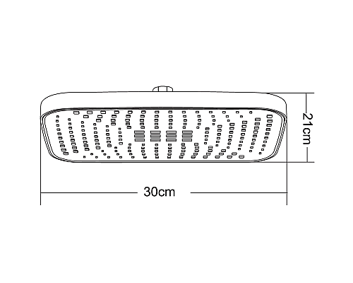 Верхний душ Orange S14TSb Черный матовый