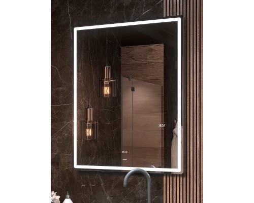 Зеркало Vigo Roberta Luxe 80 с подсветкой и подогревом с сенсорным выключателем
