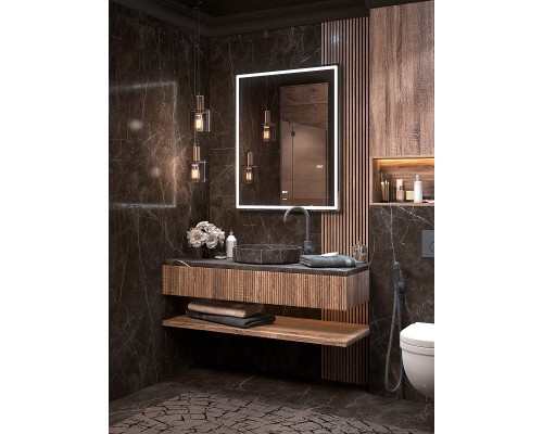 Зеркало Vigo Roberta Luxe 80 с подсветкой и подогревом с сенсорным выключателем