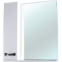 Зеркало со шкафом Bellezza Абрис 65 4619710002011 с подсветкой L Белое