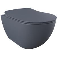 Унитаз Creavit Free FE320-11BM00E-0000 подвесной Базальт без сиденья