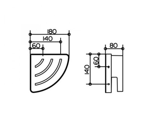 Корзинка для душа Keuco Collection Moll 12757 010000 Белая