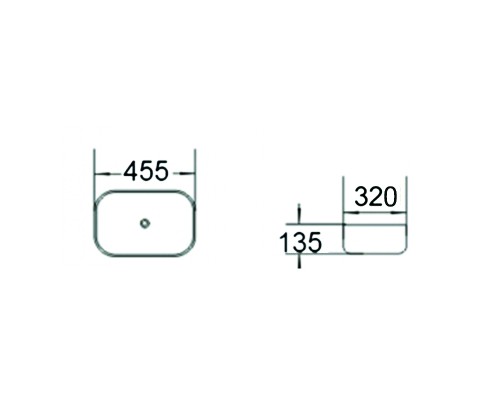 Раковина-чаша SantiLine 45 SL-7023 Темно-коричневый мрамор