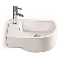 Раковина керамическая накладная и подвесная SantiLine SL-2015R