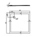 Душевой поддон из искусственного камня Aquaton Калифорния 90x90 1A713536CA010 Белый