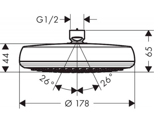 Верхний душ Hansgrohe Crometta 26576000 Хром