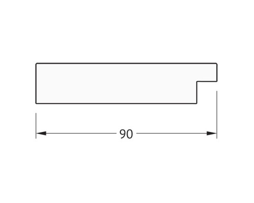 Зеркало Evoform Definite 80х60 BY 3056 в багетной раме - Бронзовая лава 90 мм