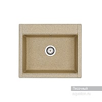 Мойка для кухни Делия 60 прямоугольная песочная Aquaton 1A715232LD220