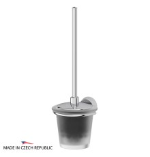 Держатель с туалетным ершом с крышкой (матовый хрусталь; хром) FBS VIZ 057 