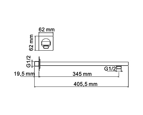 Душевая система WasserKRAFT Alme A12119 Хром