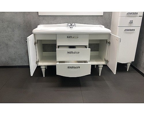 Тумба с раковиной Comforty Монако 120 00003132224 Белая