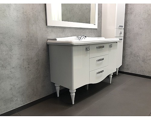 Тумба с раковиной Comforty Монако 120 00003132224 Белая