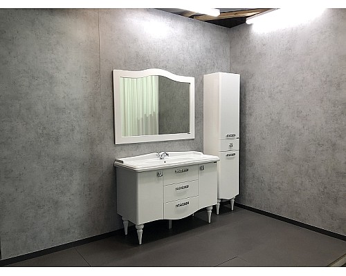 Тумба с раковиной Comforty Монако 120 00003132224 Белая