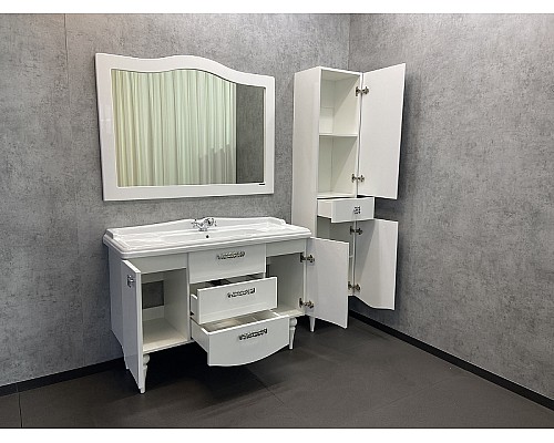 Тумба с раковиной Comforty Монако 120 00003132224 Белая