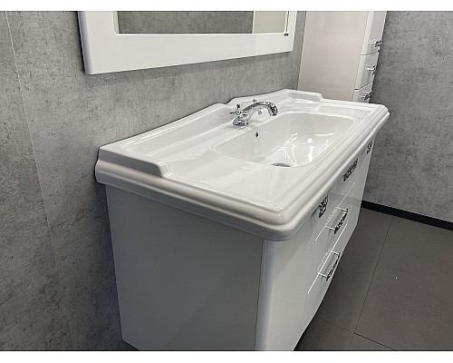 Тумба с раковиной Comforty Монако 120 00003132224 Белая