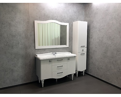 Тумба с раковиной Comforty Монако 120 00003132224 Белая