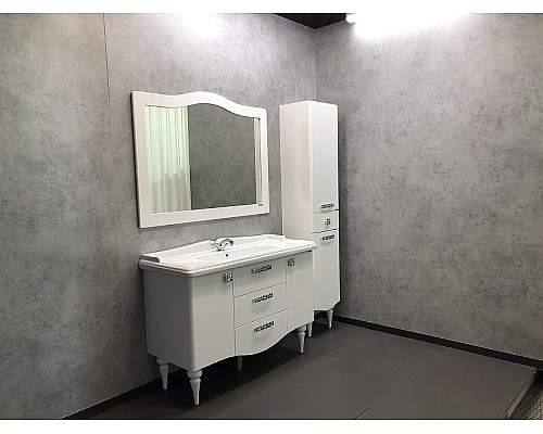 Тумба с раковиной Comforty Монако 120 00003132224 Белая