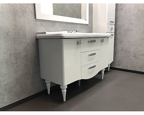 Тумба с раковиной Comforty Монако 120 00003132224 Белая