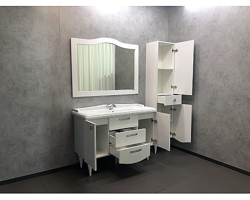 Тумба с раковиной Comforty Монако 120 00003132224 Белая