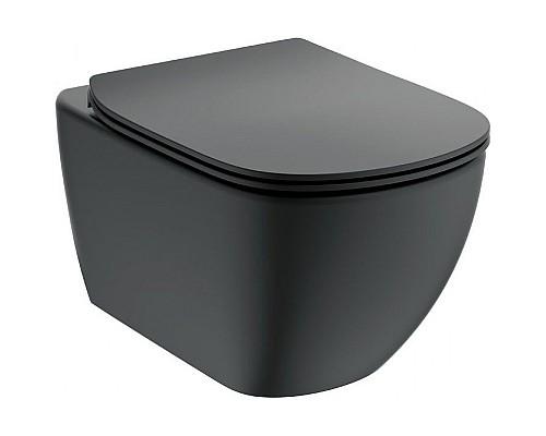 Унитаз Ideal Standard Tesi AquaBlade T0079V3 подвесной Черный матовый без сиденья