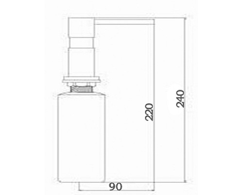 Дозатор для жидкого мыла Seaman SSA-011-GS Золото