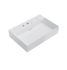 Раковина Kerama Marazzi LOGICA подвесная с двумя отверстиями 70, белая глянцевая