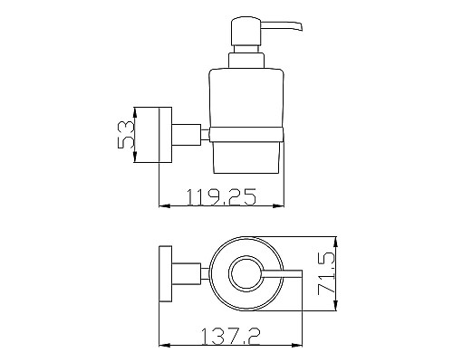 Дозатор для жидкого мыла Rav Slezak Colorado COA0303Z Золото