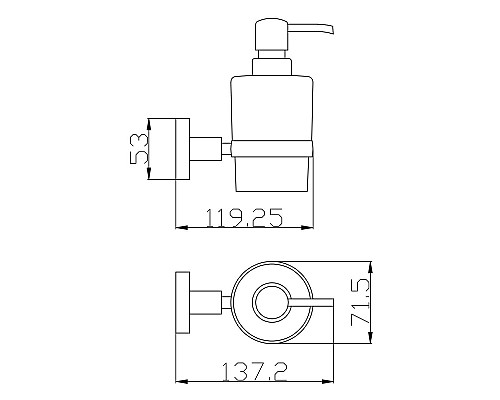 Дозатор для жидкого мыла Rav Slezak Colorado COA0303Z Золото