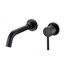 Смеситель встраиваемый для раковины Groсenberg GB511 Черный матовый