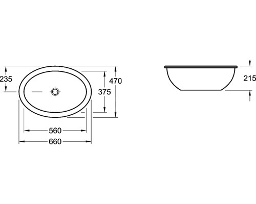 Раковина Villeroy & Boch Loop & Friends 6161 30 01 alpin