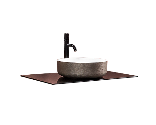 Столешница стекло 80см прямая BLACK