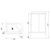 Душевая кабина Royal Bath 100x80 без гидромассажа