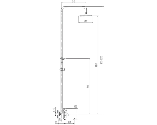Душевая система Haiba HB24806 Хром