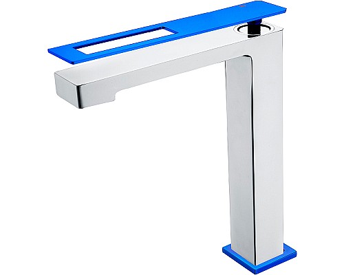 Смеситель для раковины Boheme Q 142-CRUW Хром Синий