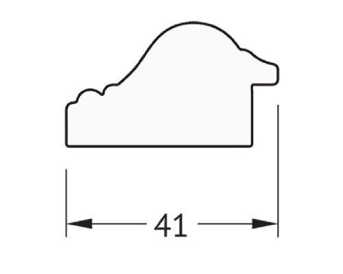 Зеркало Evoform Definite 151х71 Мельхиор