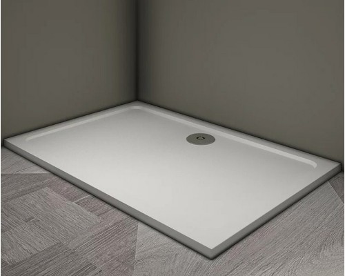 Душевой поддон из искусственного камня Veconi Tezeo 120x80 Белый