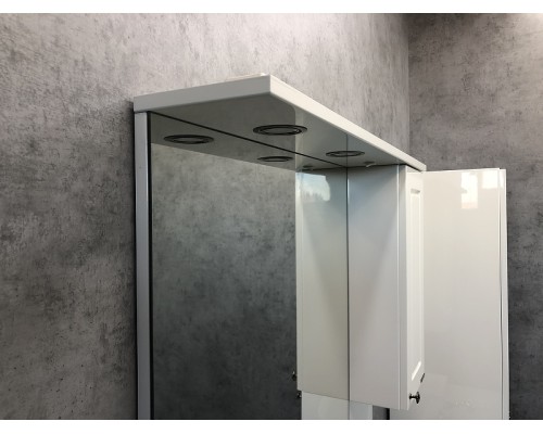 Зеркальный шкаф Comforty Севилья 85 Слоновая кость