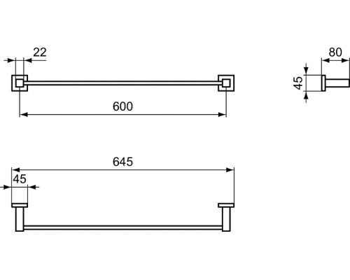 Полотенцедержатель Ideal Standard IOM Хром