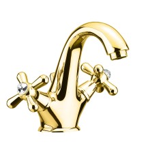 Смеситель для раковины Fiore Margot Sky Swarovski® золото