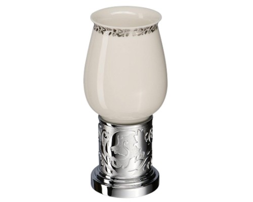 Стакан Schein Carving 7065013 Хром, Белый