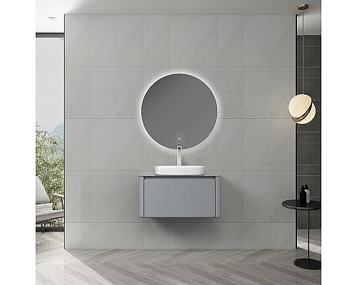 Комплект мебели для ванной Black&White Universe U915.800 80 915800 подвесной Glossy light grey