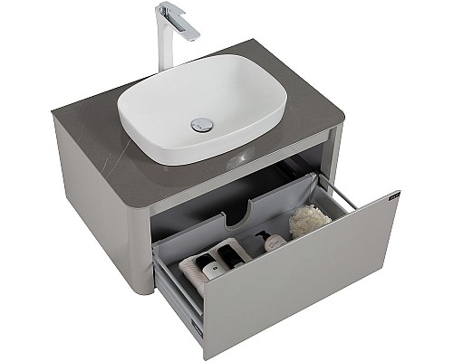 Комплект мебели для ванной Black&White Universe U915.800 80 915800 подвесной Glossy light grey