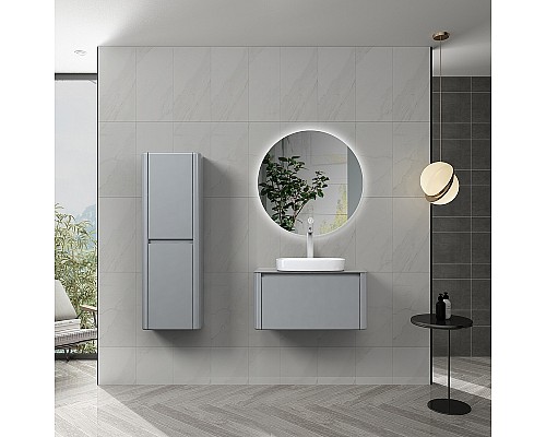 Комплект мебели для ванной Black&White Universe U915.800 80 915800 подвесной Glossy light grey