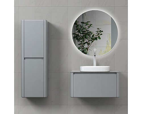 Комплект мебели для ванной Black&White Universe U915.800 80 915800 подвесной Glossy light grey